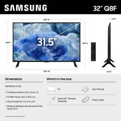 Samsung Q8F perfil AirSlim diseño delgado que ahorra espacio