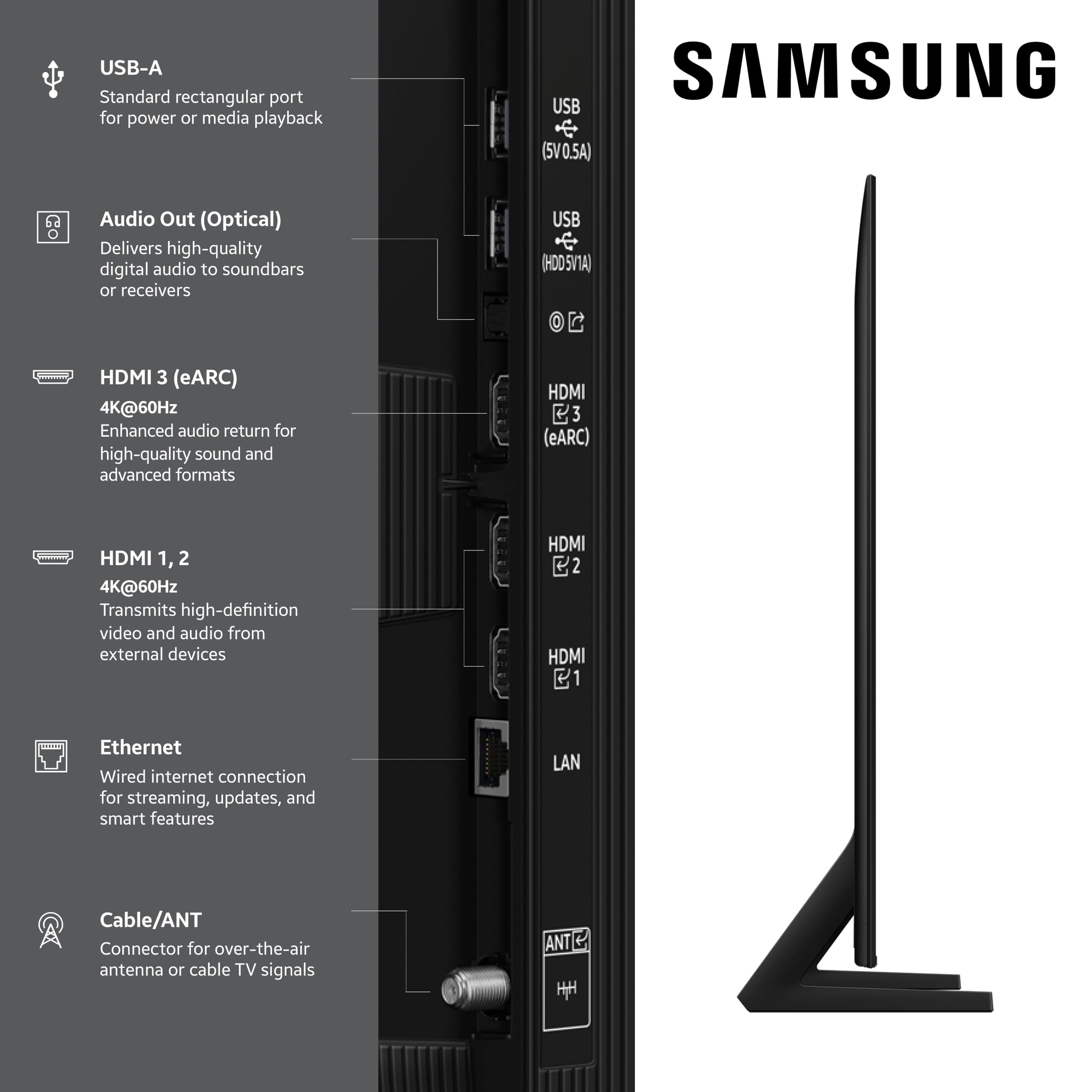 Samsung Q8F primer plano Quantum Dot muestra color preciso