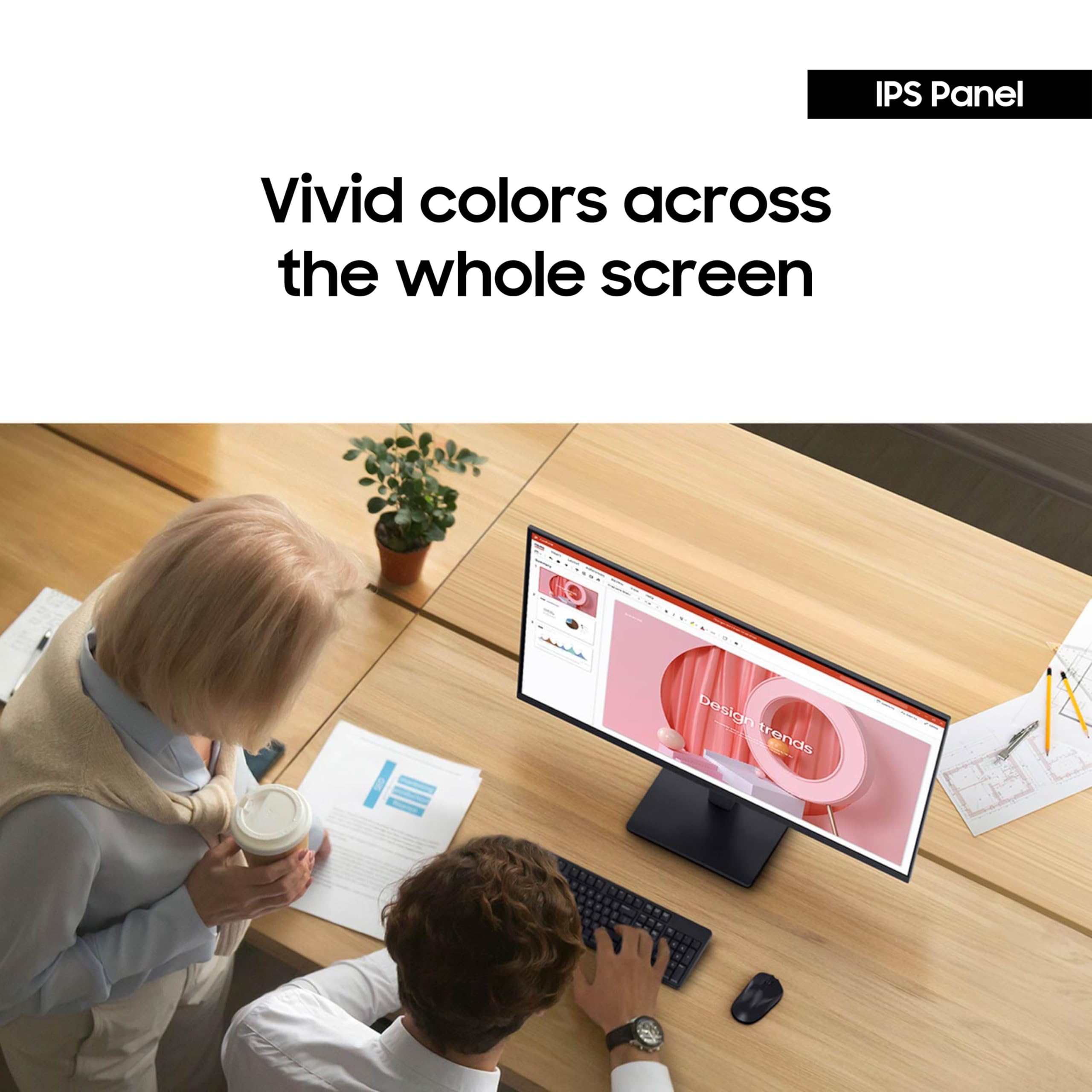 Samsung S30GD base inclinada que ofrece ajuste ergonómico sencillo