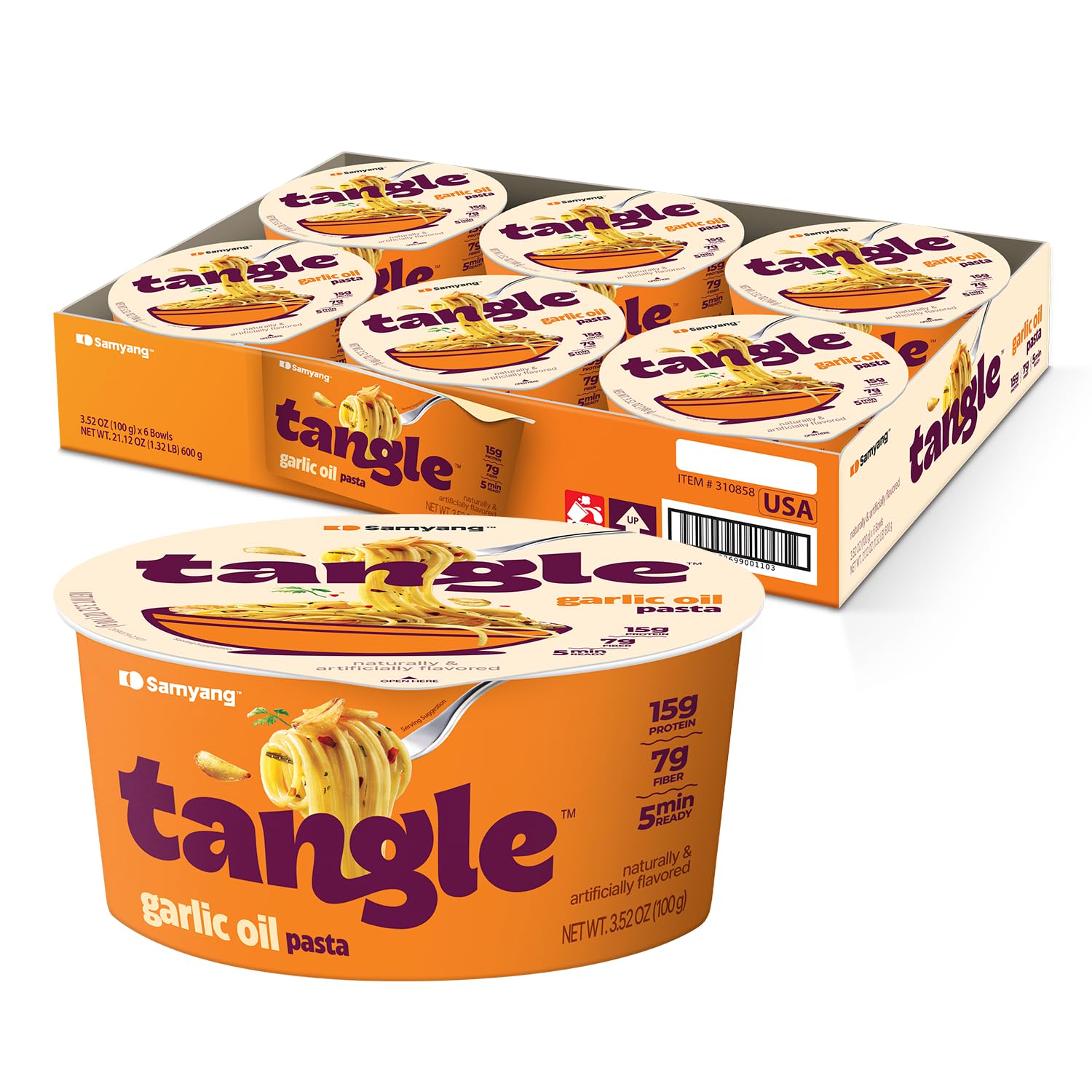 SAMYANG frente del envase mostrando diseño y porción práctica