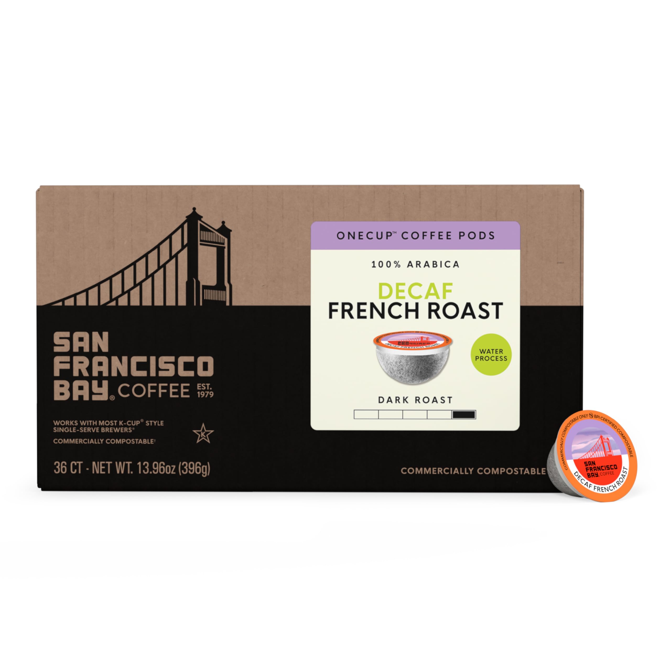 SAN FRANCISCO BAY vertido de café mostrando cuerpo robusto y rico aroma