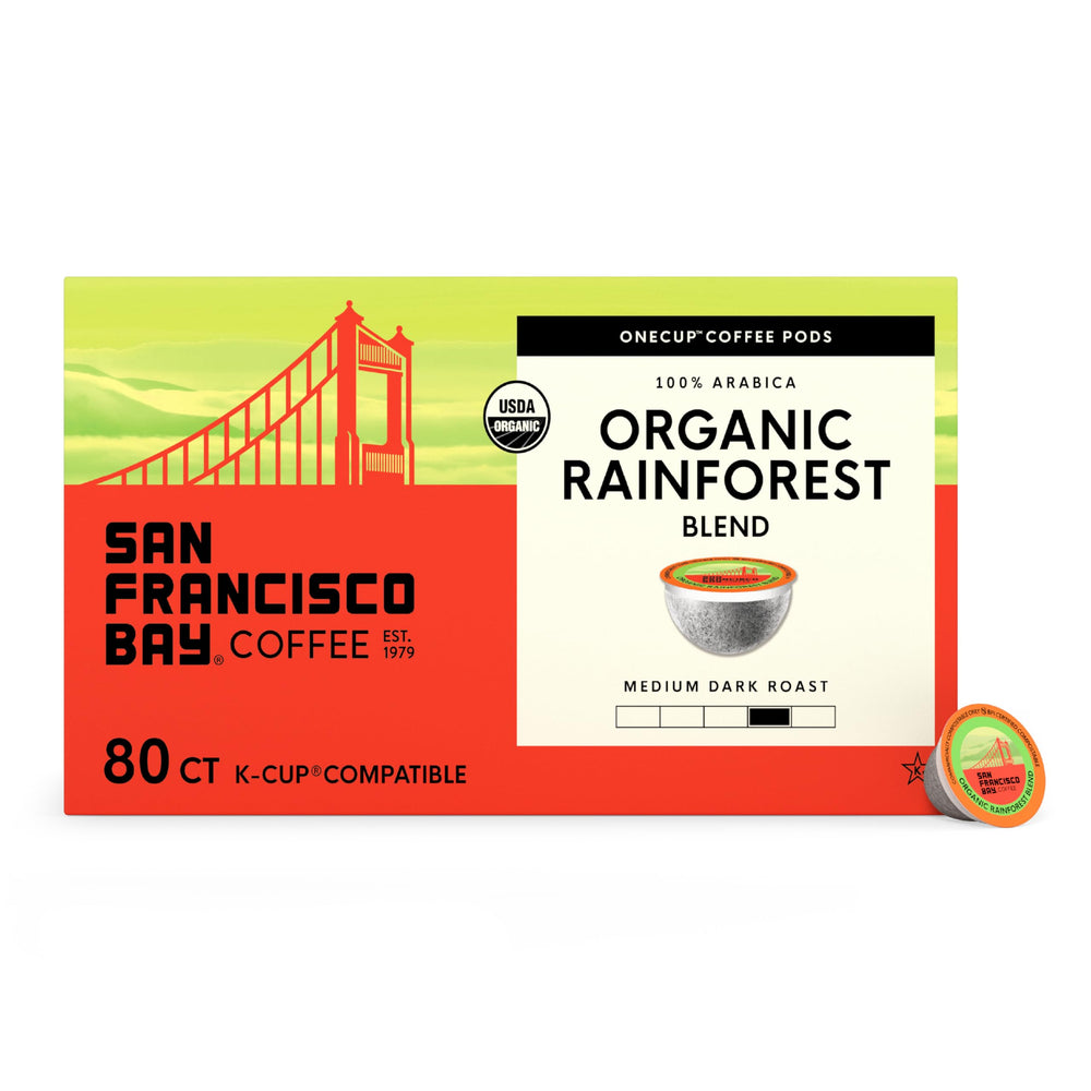 SAN FRANCISCO BAY frente del empaque mostrando la marca y descripción orgánica