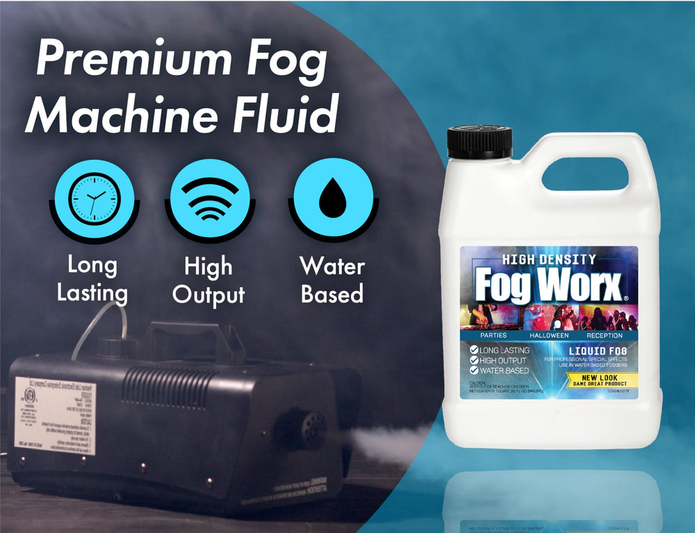 Sanco Industries líquido FogWorx gota mostrando claridad y consistencia