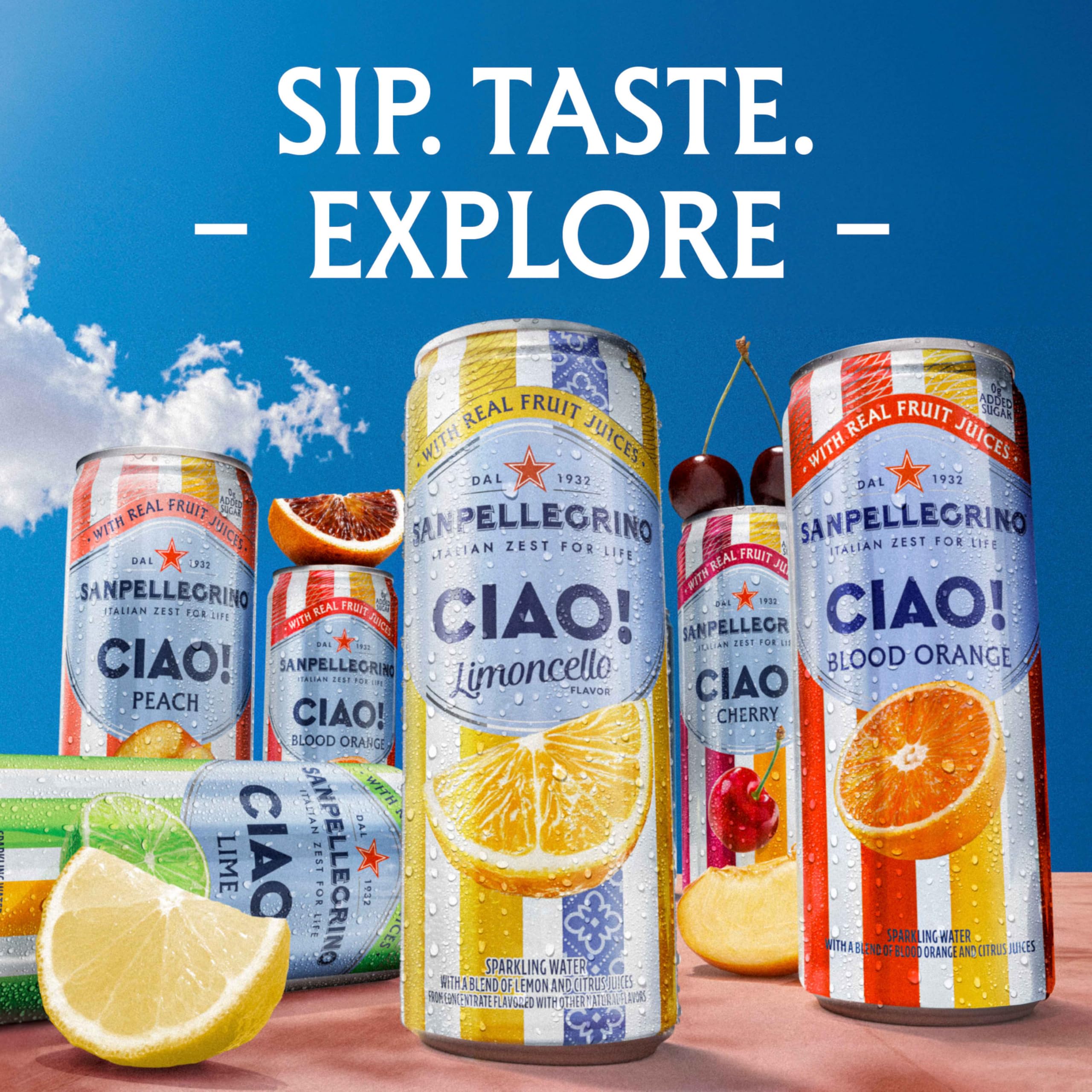 San Pellegrino limones y vainilla como ingredientes que aportan sabor natural