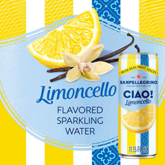 San Pellegrino primer plano de lata mostrando textura y calidad del acabado
