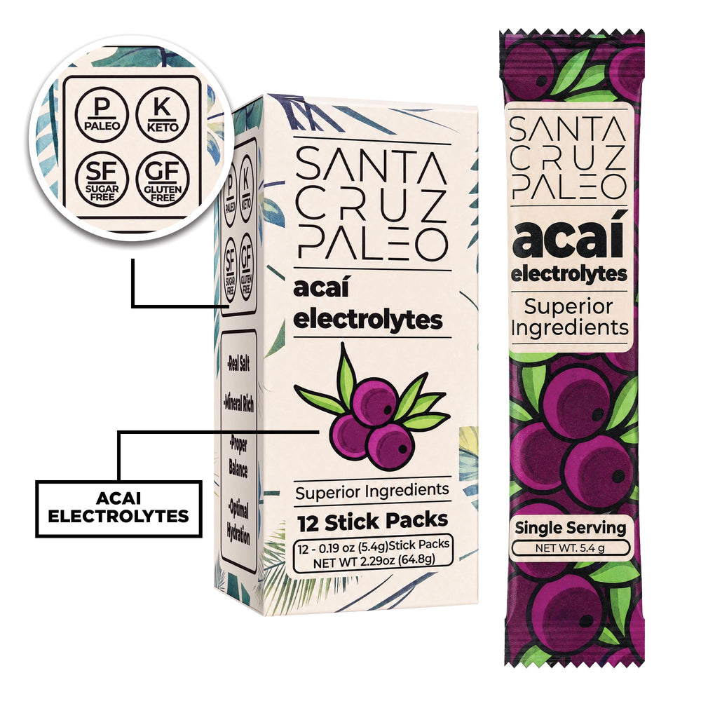 Santa Cruz Paleo sales naturales y potasio como ingredientes clave