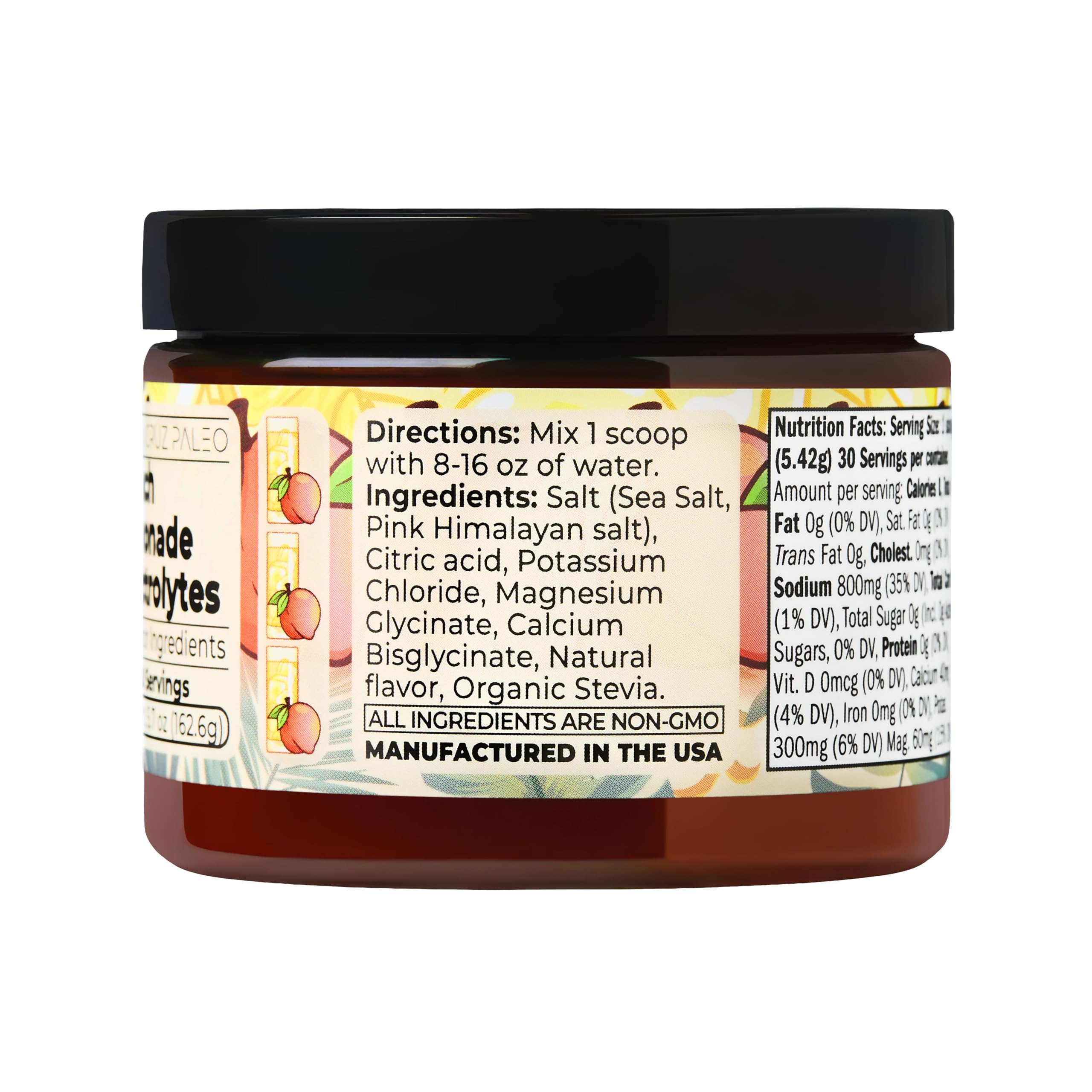 Santa Cruz Paleo bebida en picnic resaltando sabor peach lemonade