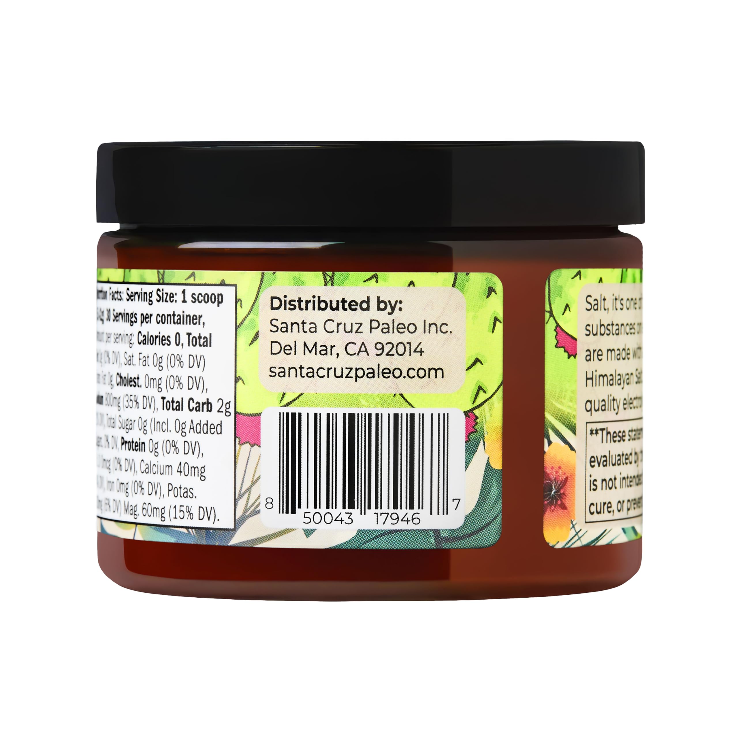 Santa Cruz Paleo etiqueta nutricional visible para revisar ingredientes