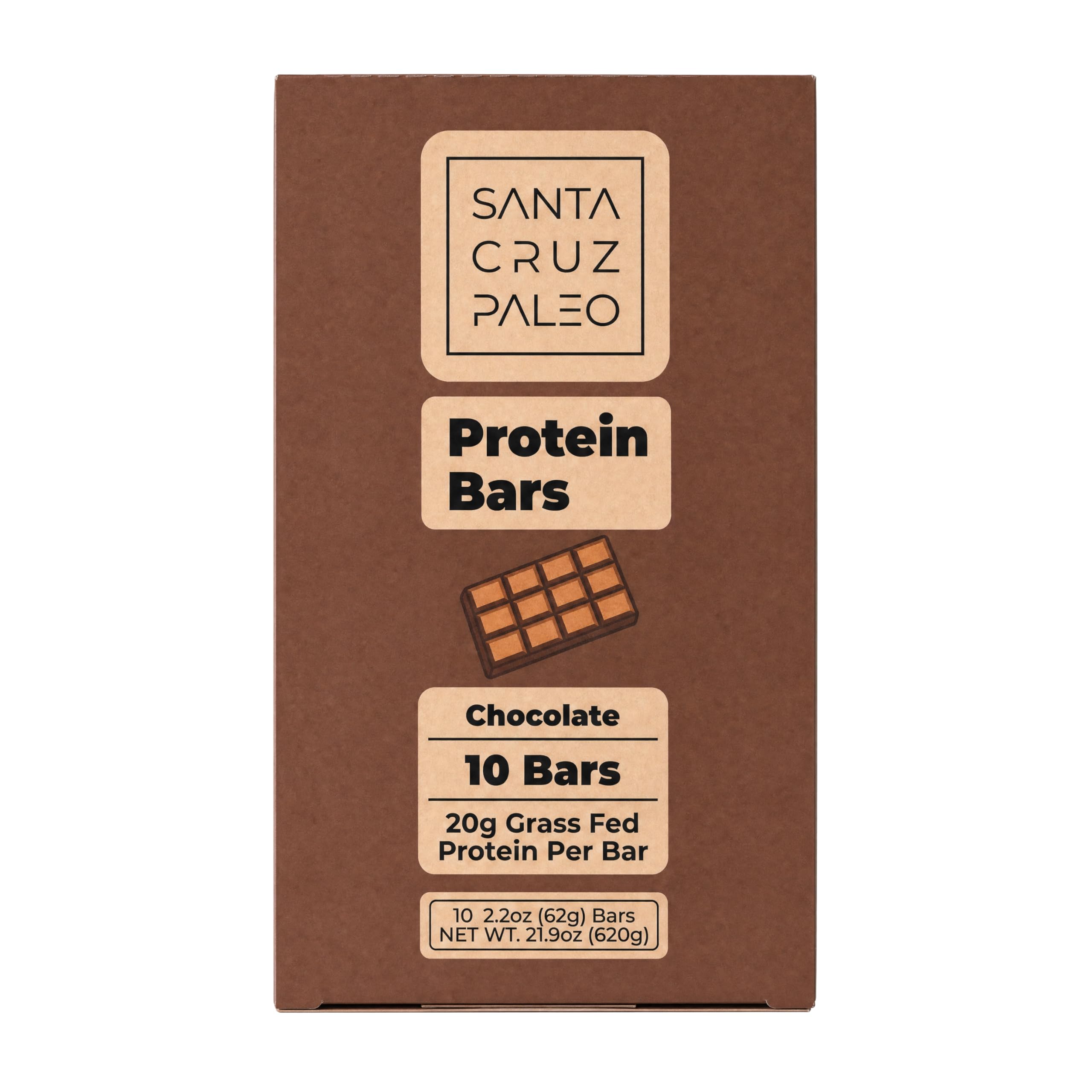 Santa Cruz Paleo empaque frontal mostrando pack de 10 y conveniencia