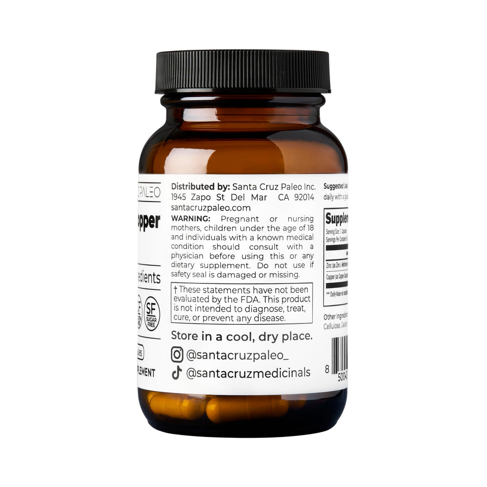 Santa Cruz Paleo ingredientes naturales alineados que muestran transparencia
