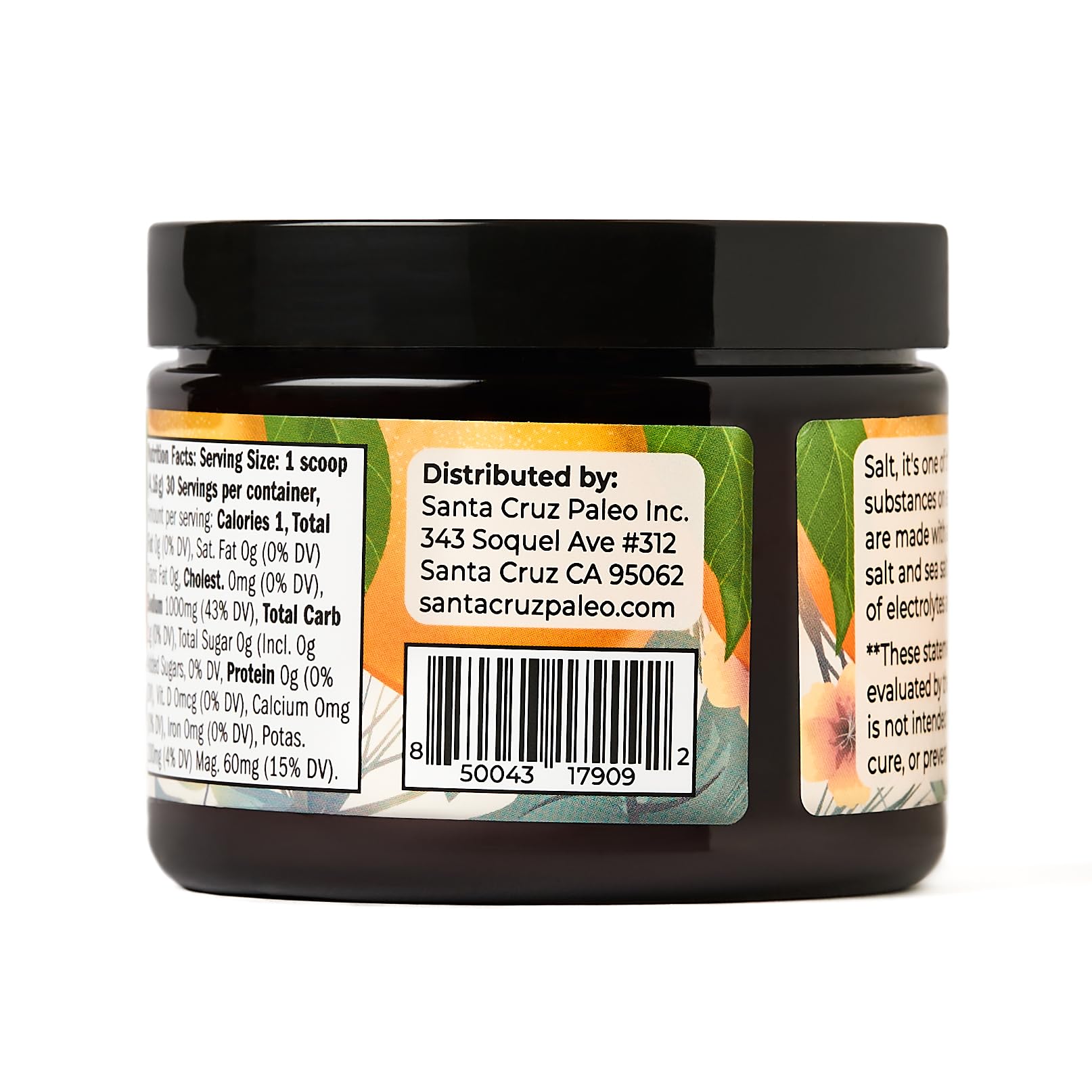 Santa Cruz Paleo ingredientes sueltos: sal marina, magnesio, potasio, naturales
