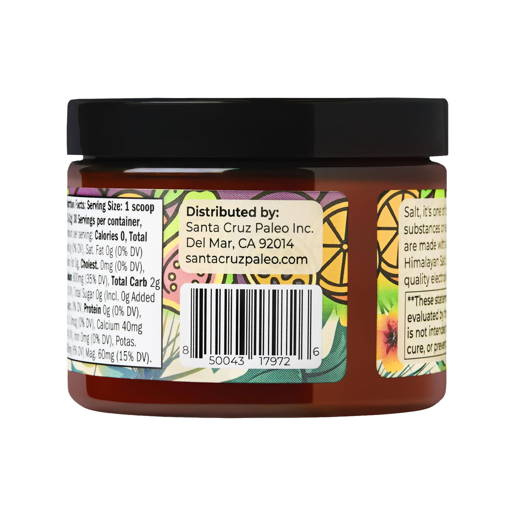 Santa Cruz Paleo sal rosa y sal marina como ingredientes clave y naturales