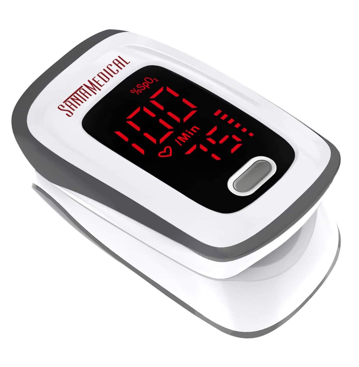 Santamedical pantalla LED frontal legible, lectura rápida de SpO2 y pulso