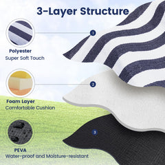 sapsisel waterproof PEVA underside close-up protecting from moisture