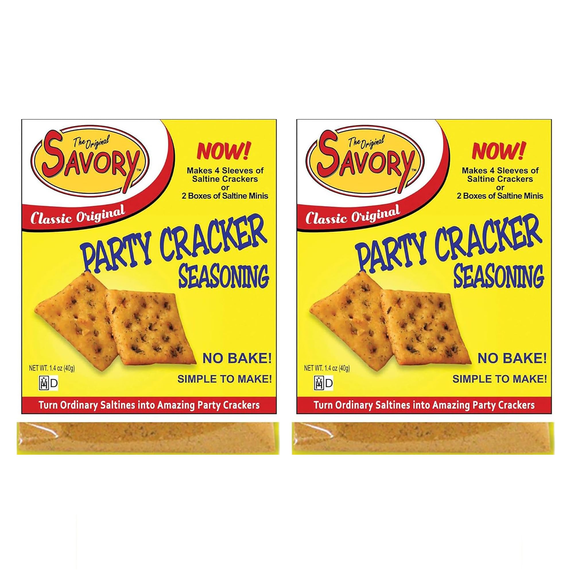 Savory Fine Foods vista frontal del pack de 2 que muestra el empaque atractivo