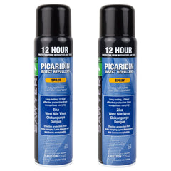 Sawyer spray frontal pack de 2 mostrando envases listos para viaje y protección