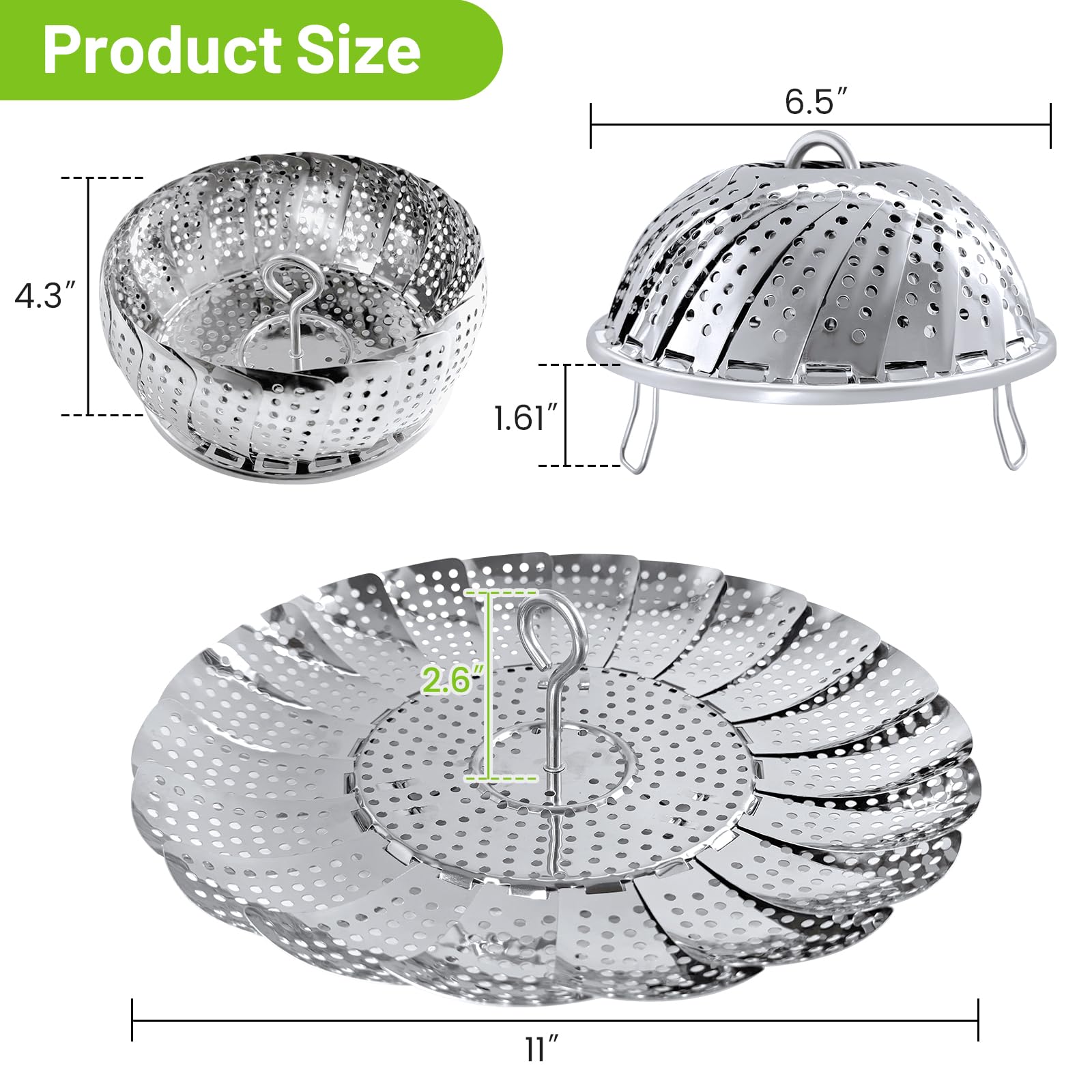 SAYFINE primer plano de pétalos de acero inoxidable con ventilación uniforme