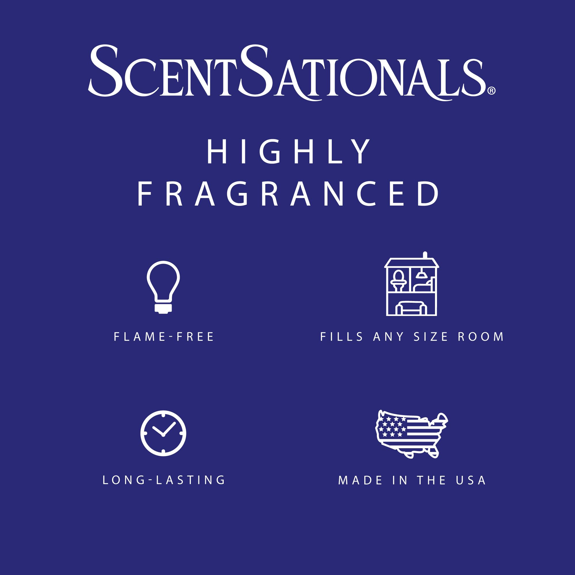 Scentsationals wax melt en calentador eléctrico generando aroma seguro