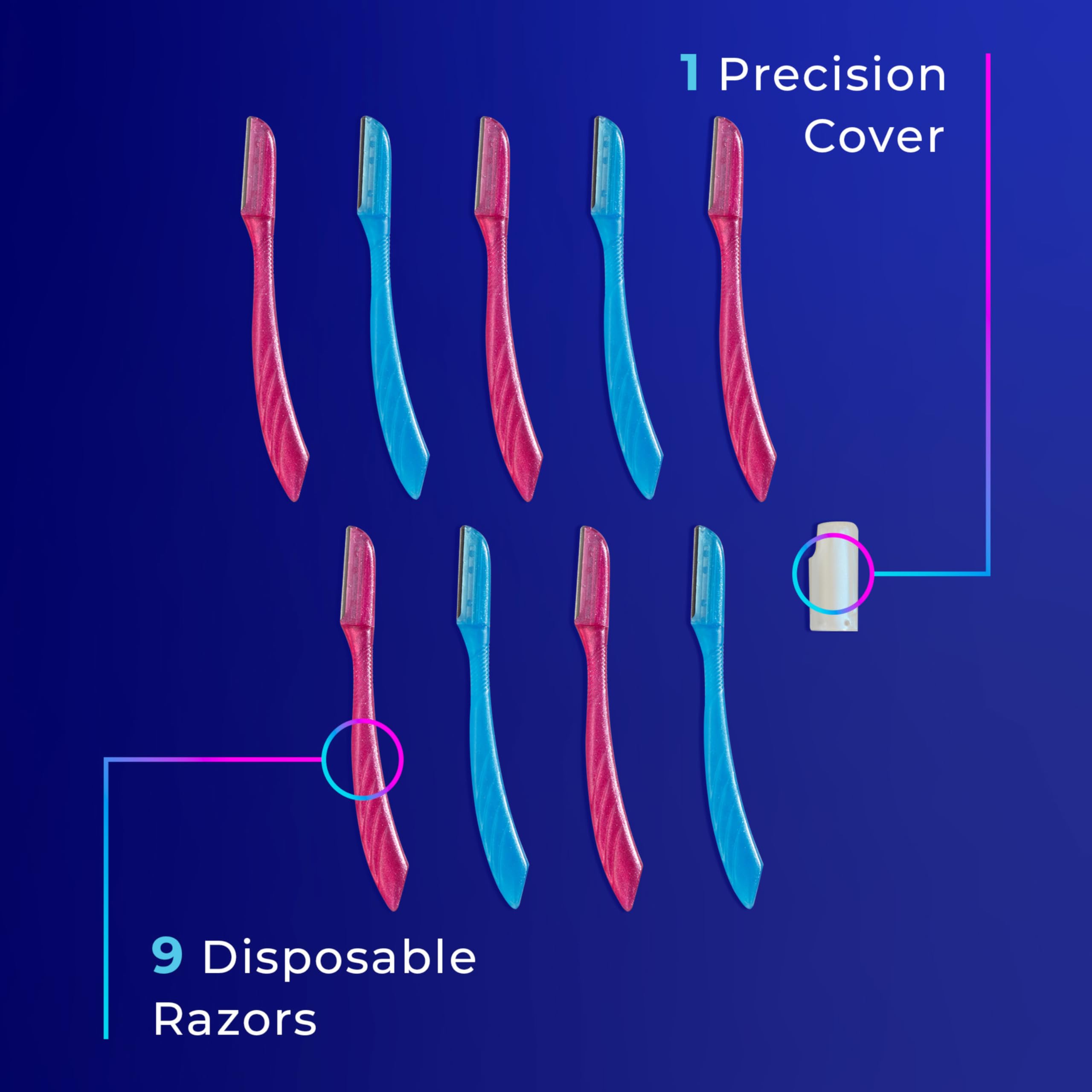 Schick Hydro Silk perfilando ceja con precisión y definición visible