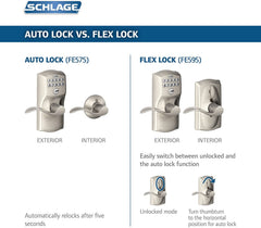 SCHLAGE teclado retroiluminado con botones de silicona para acceso fácil nocturno