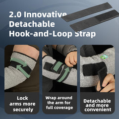 Schwer detalle del velcro desmontable que facilita limpieza y mantenimiento