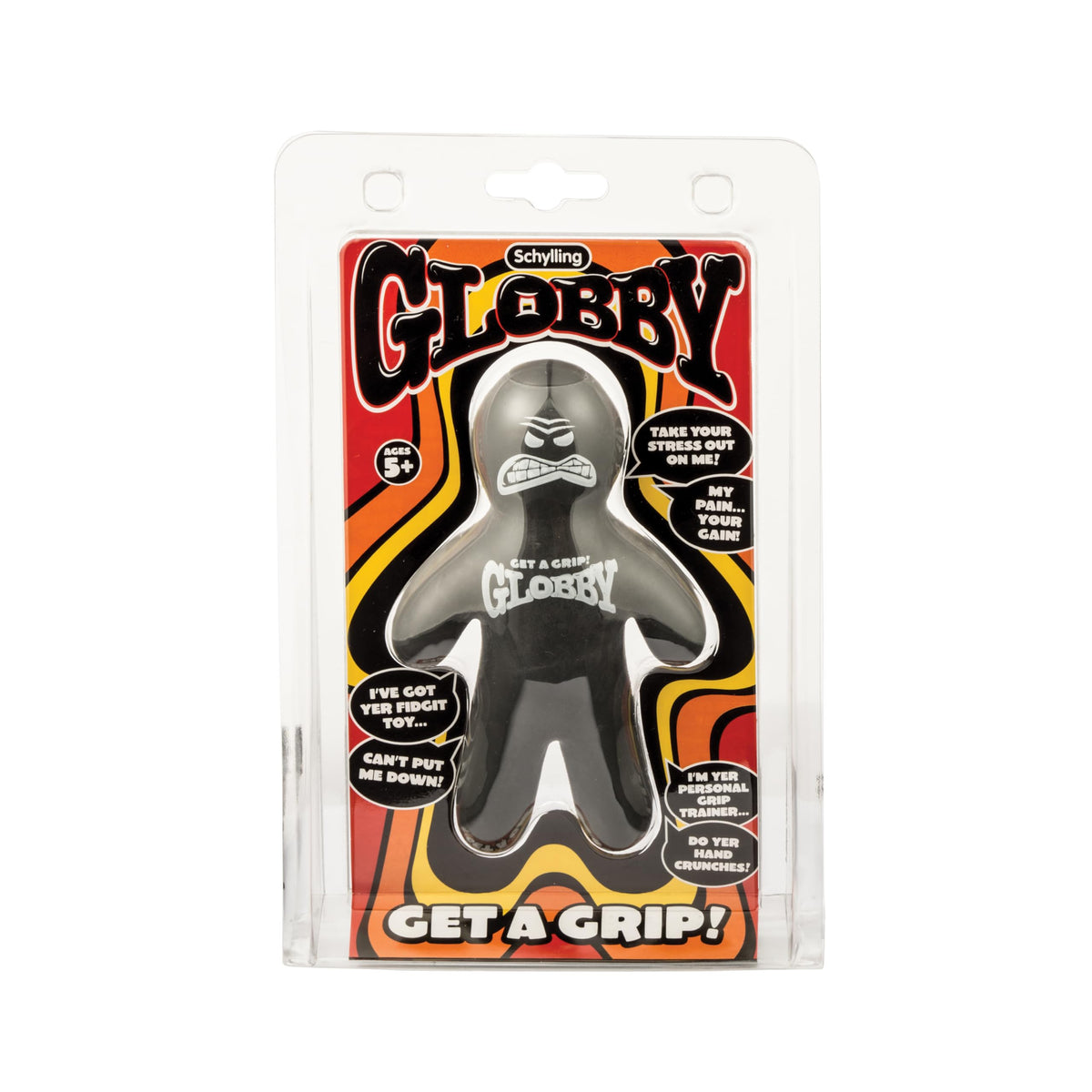 Schylling Globby frontal mostrando diseño y colores, ideal para distraer
