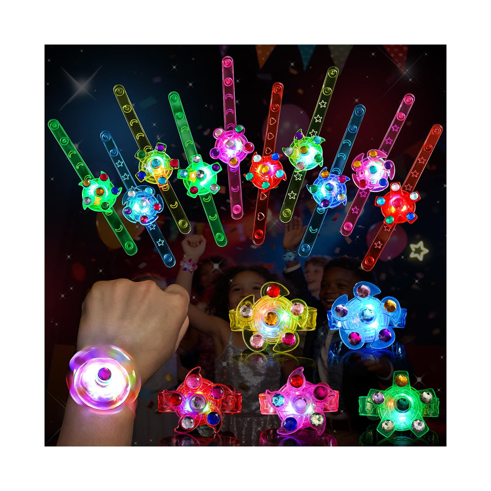 SCIONE pack frontal de 24 pulseras LED muestra variedad y ahorro