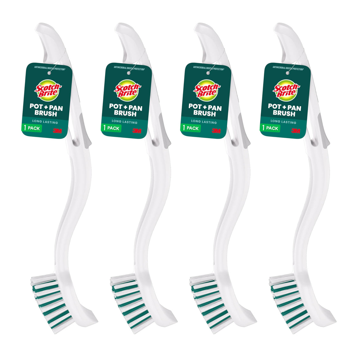Scotch-Brite cepillo frontal con empaque, vista clara y beneficio de reemplazo múltiple