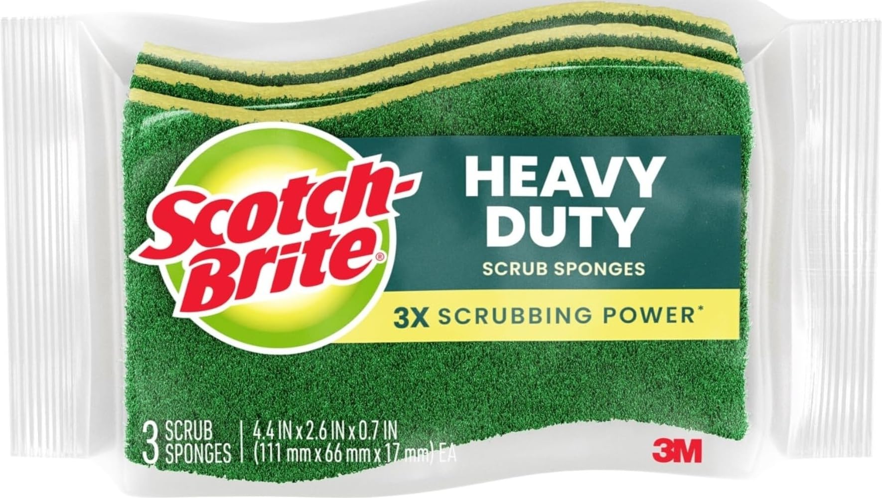 Scotch-Brite front packaging of 24-pack showing quantity and brand benefits
