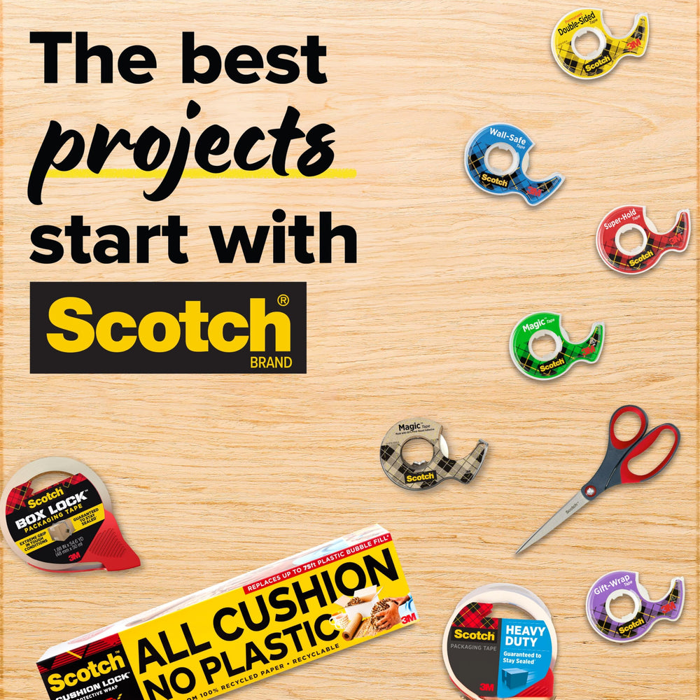 Scotch en escritorio de oficina, solución multiusos y ordenada