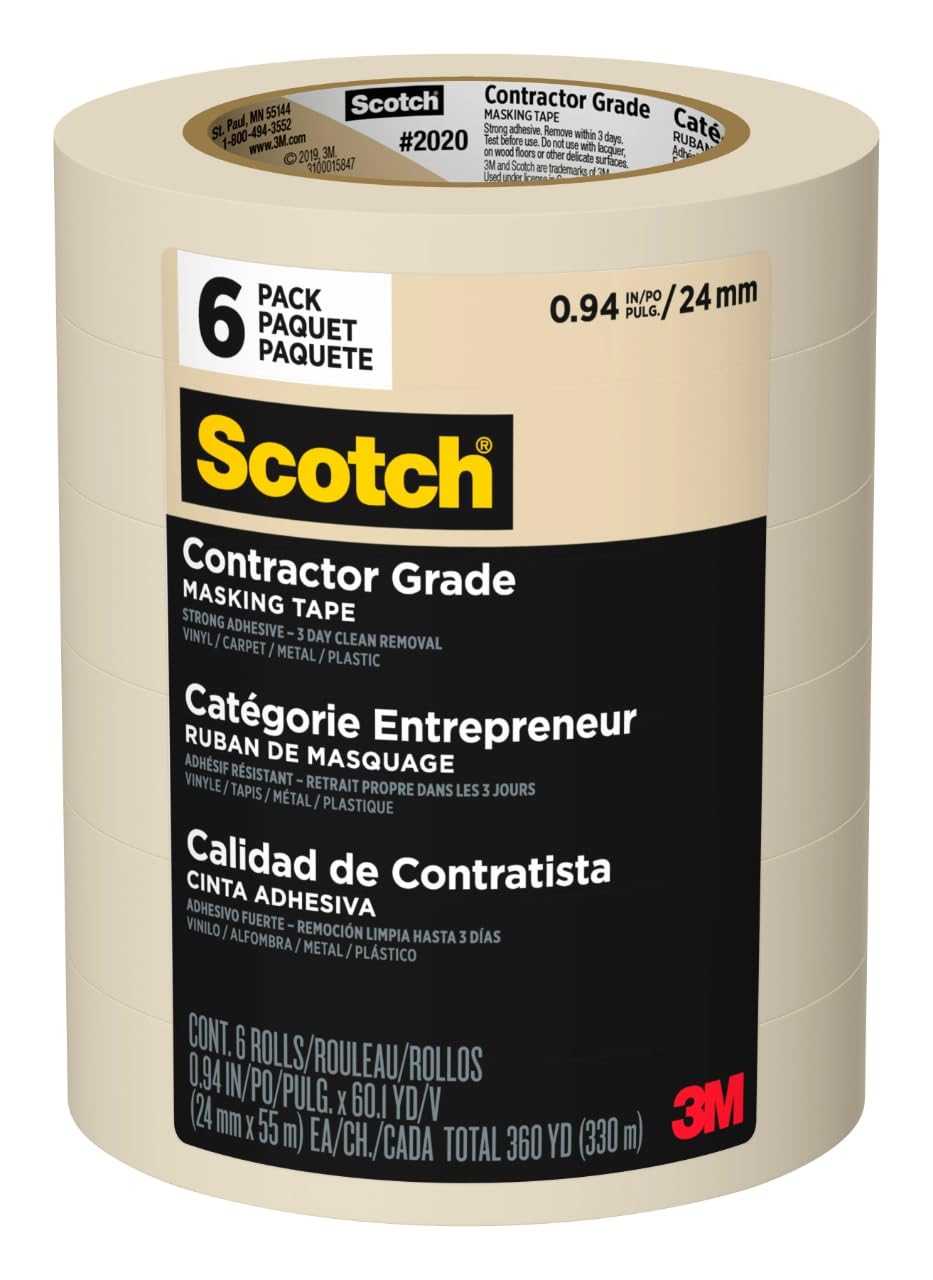 Scotch empaque frontal seis rollos beneficio: suministro listo para trabajos