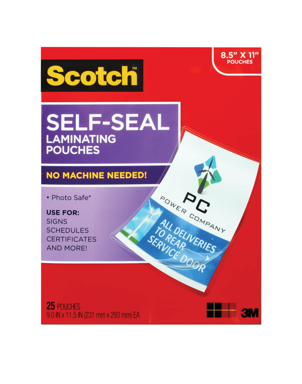 Scotch funda frontal del paquete mostrando protección profesional