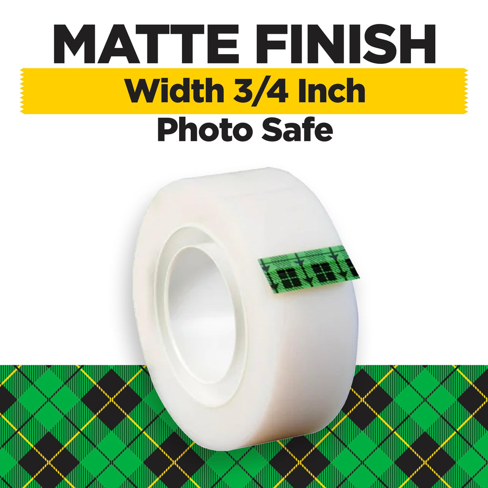 Scotch primer plano del rollo con textura mate y acabado invisible