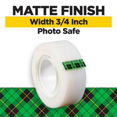 Scotch primer plano del rollo con textura mate y acabado invisible