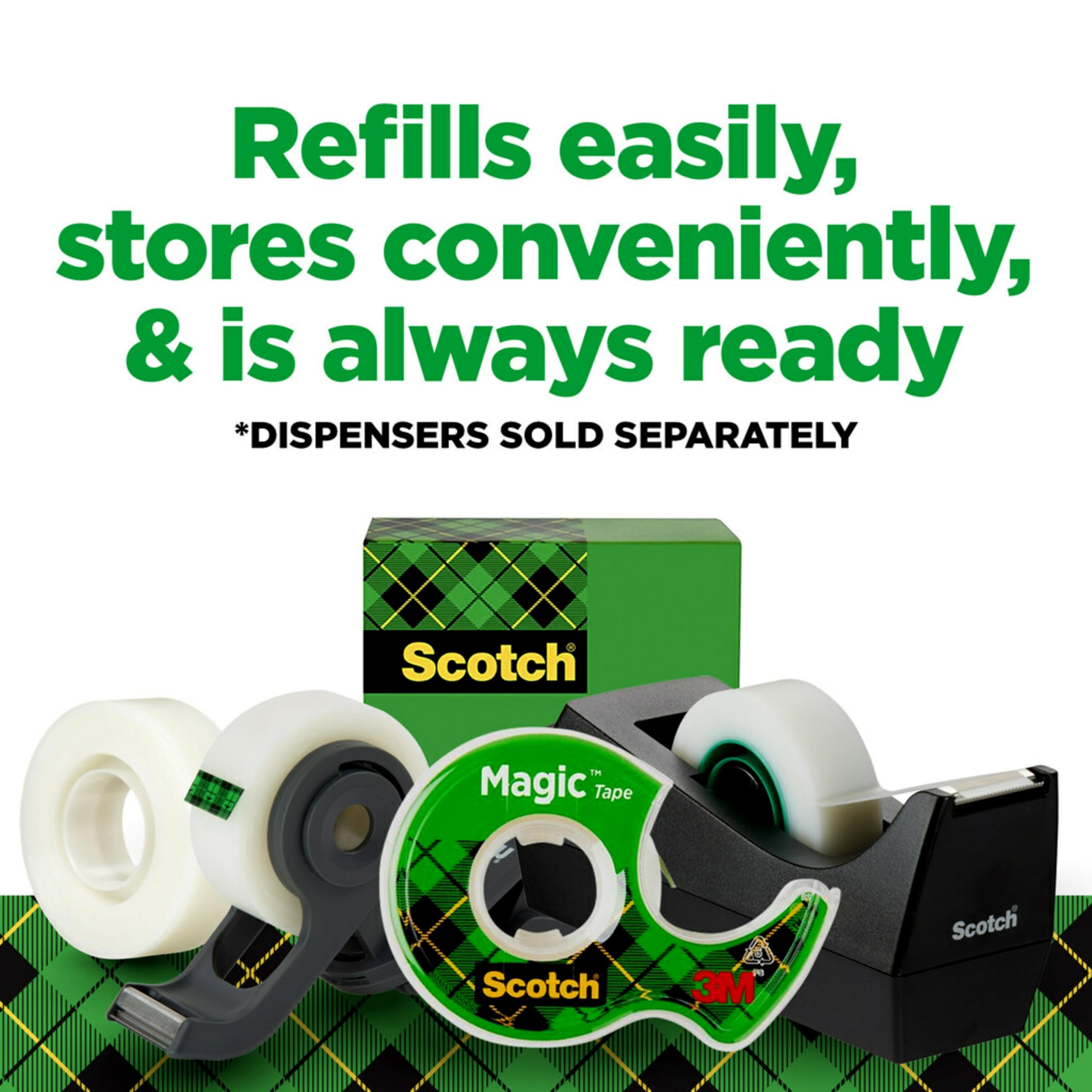 Scotch cinta aplicada en manualidades mostrando acabado sin brillo