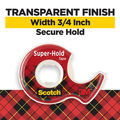 Scotch Super-Hold dispenser in hand demonstrating comfortable one-handed use