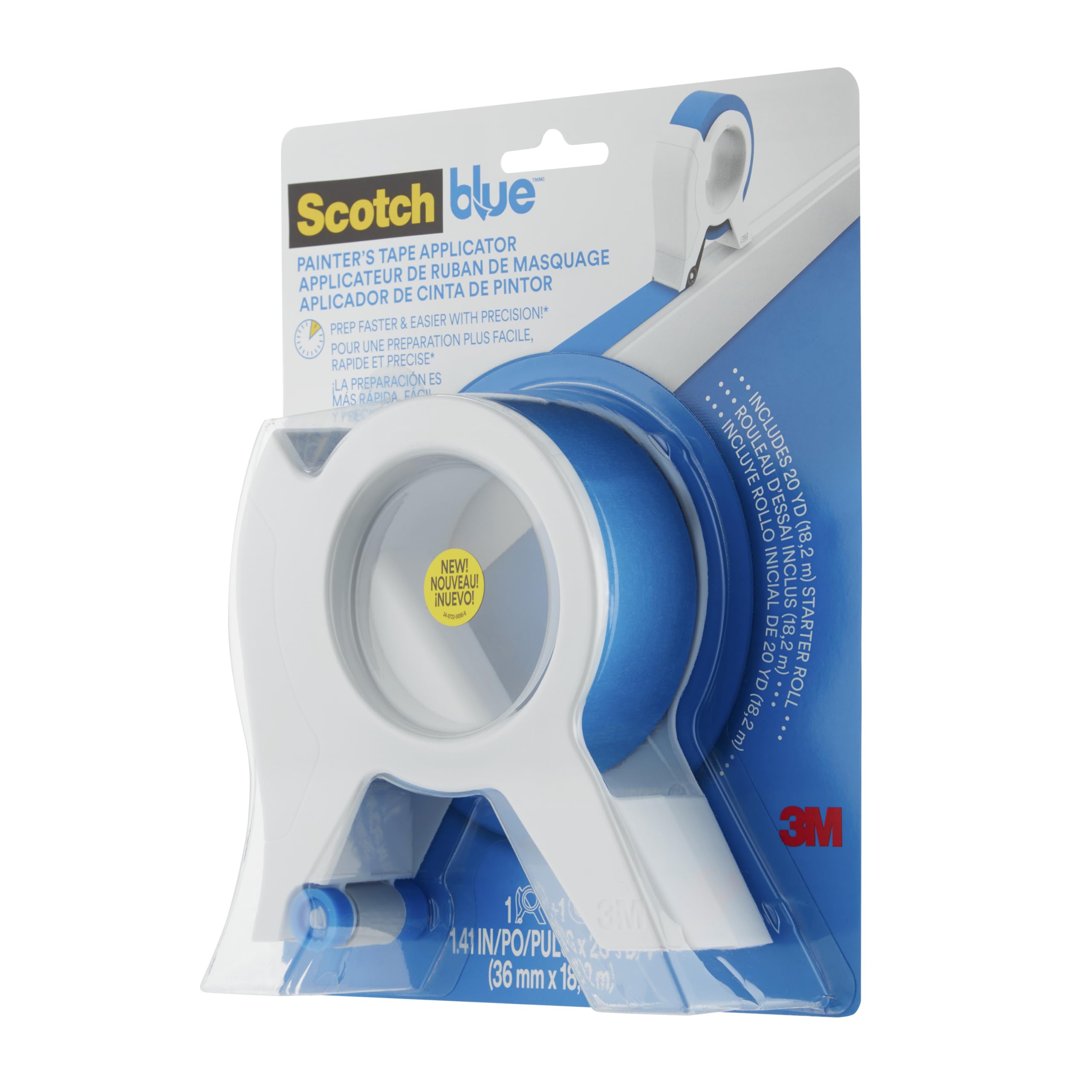 ScotchBlue cuchilla afilada cortando cinta para un borde recto
