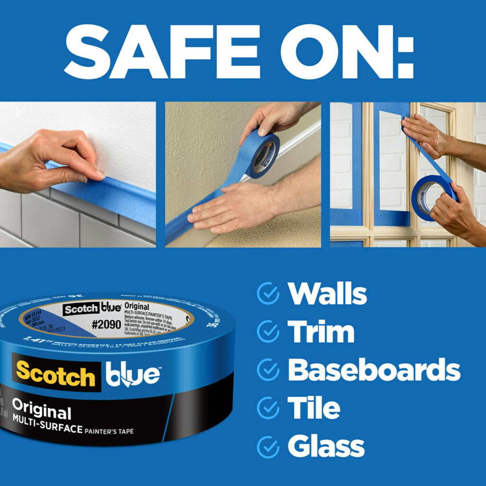 ScotchBlue primer plano del borde adhesivo para cortes precisos