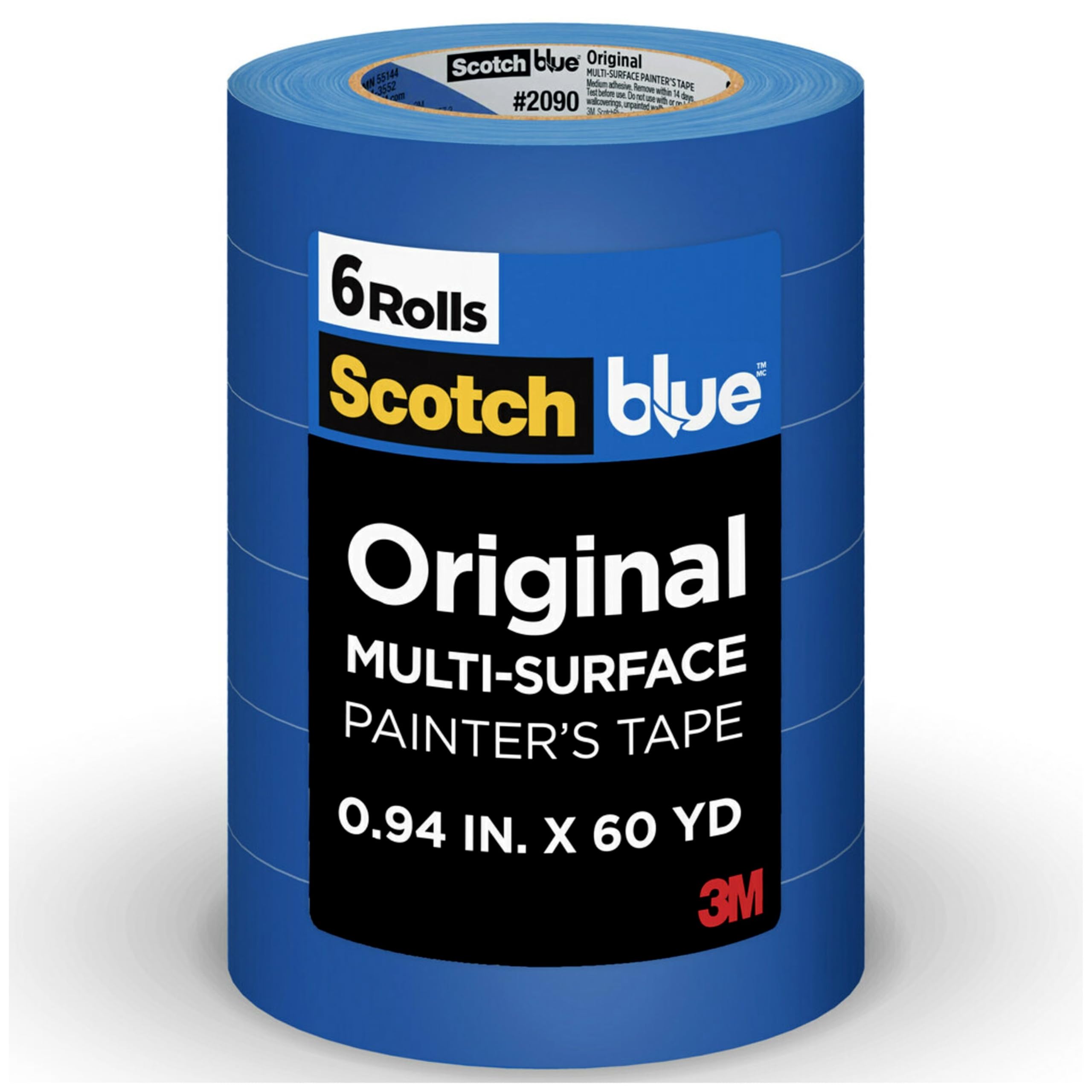 ScotchBlue paquete seis rollos mostrando cantidad y ahorro