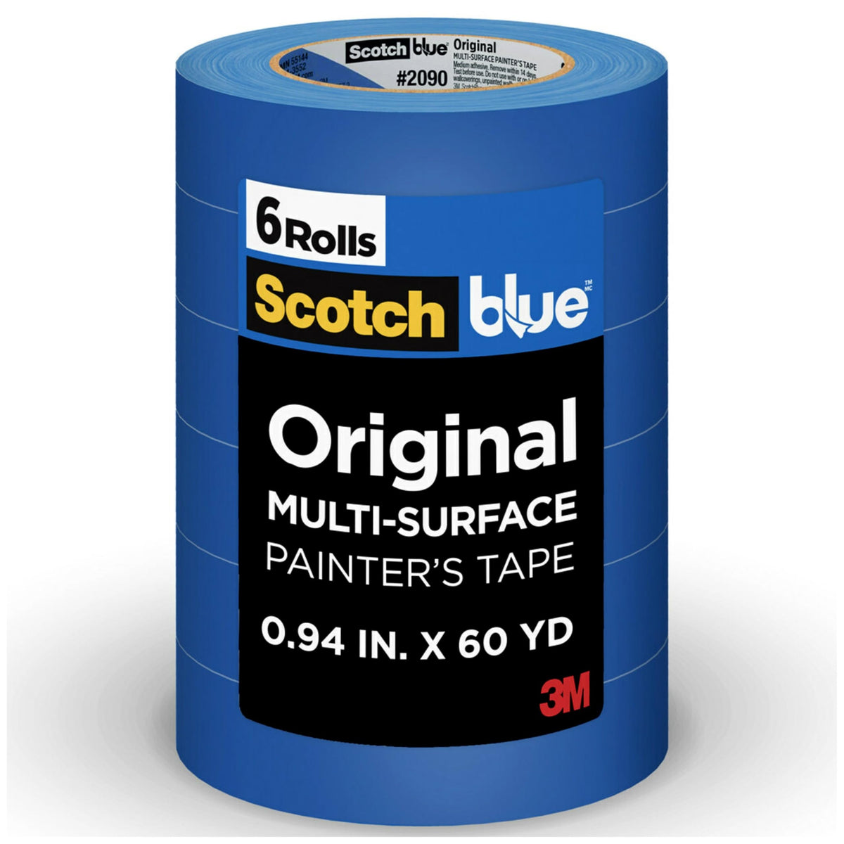 ScotchBlue paquete seis rollos mostrando cantidad y ahorro