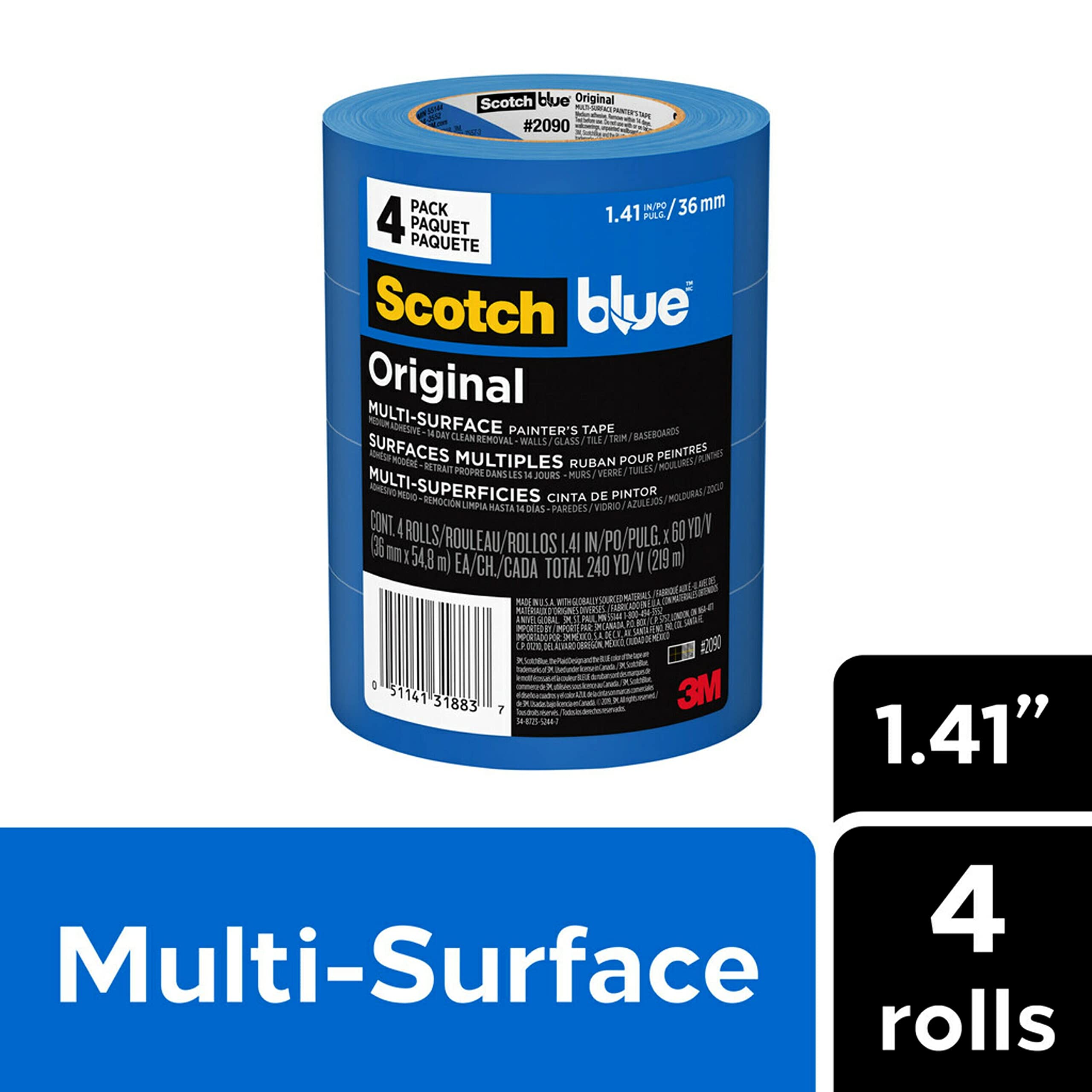 ScotchBlue primer plano del rollo y textura que facilita corte preciso
