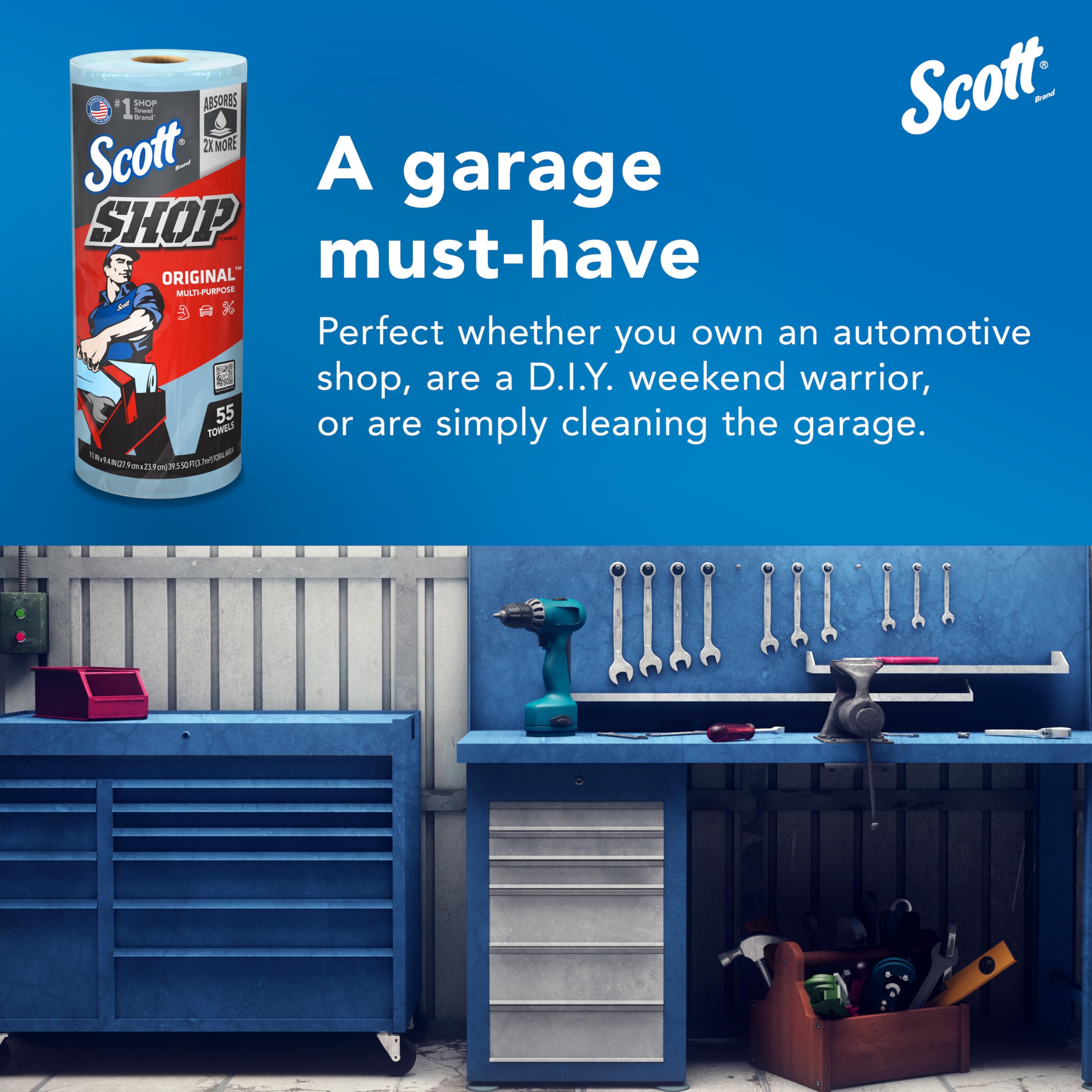 Scott formato pop-up caja portátil con asa para transporte práctico