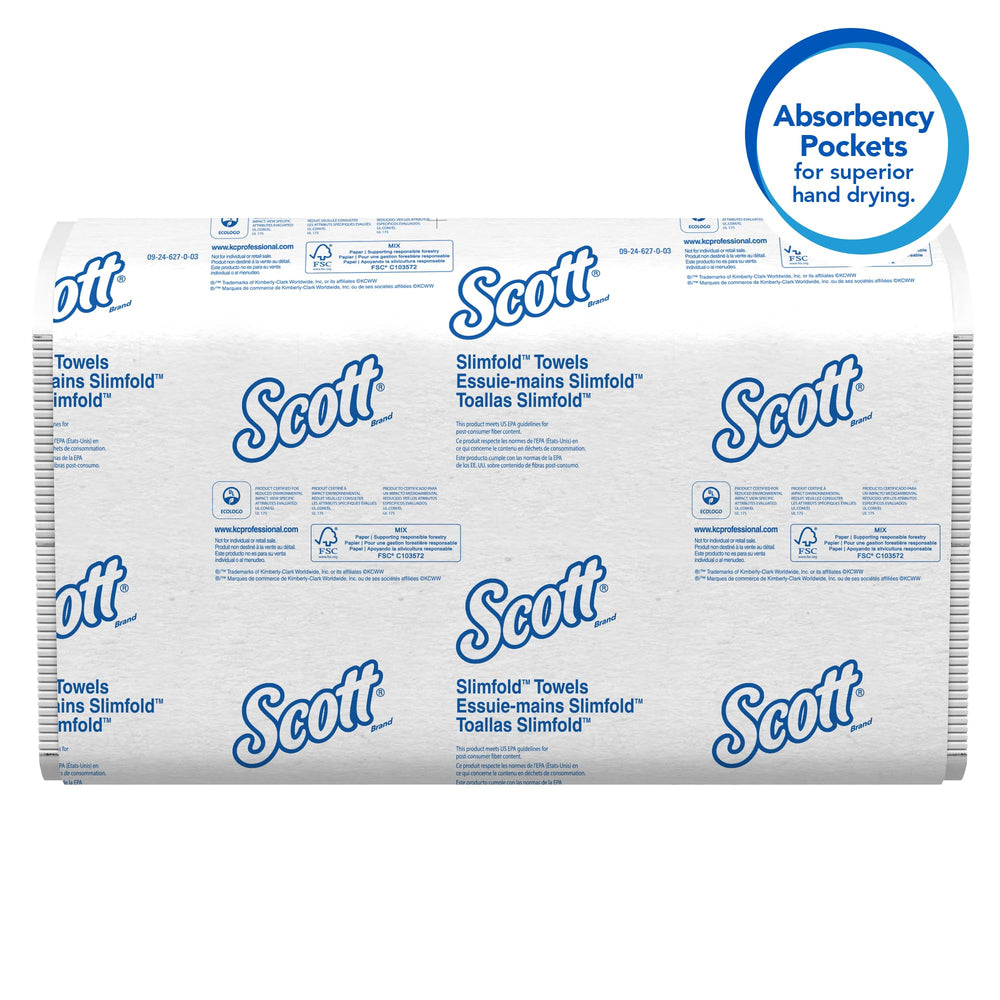 Scott Professional comparación de tamaño plegado para almacenamiento eficiente