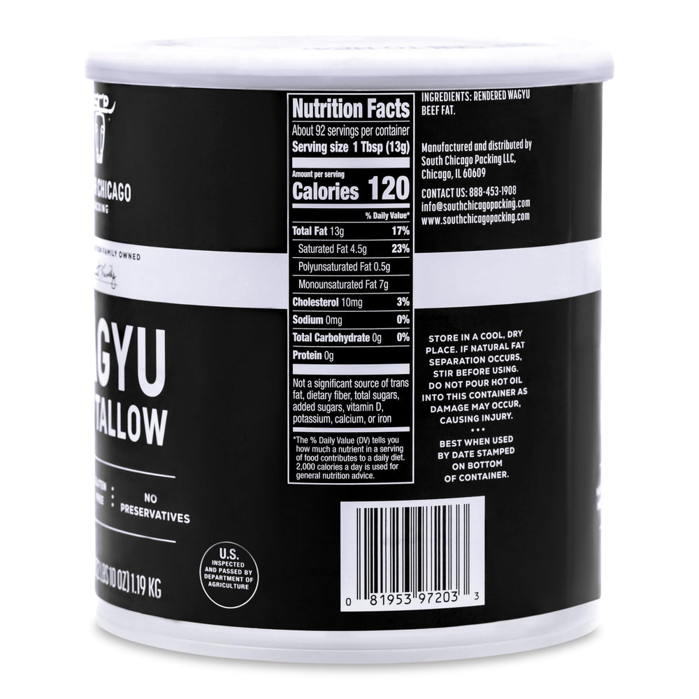 SCP South Chicago Packing textura cremosa de tallow Wagyu, aporta rendimiento