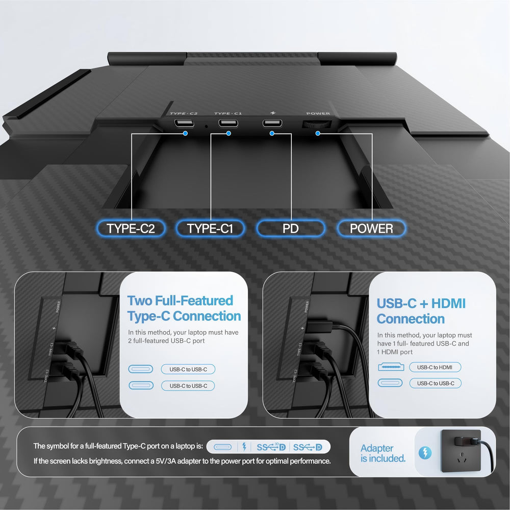 Screnex comparado con un portátil para ver tamaño y compatibilidad