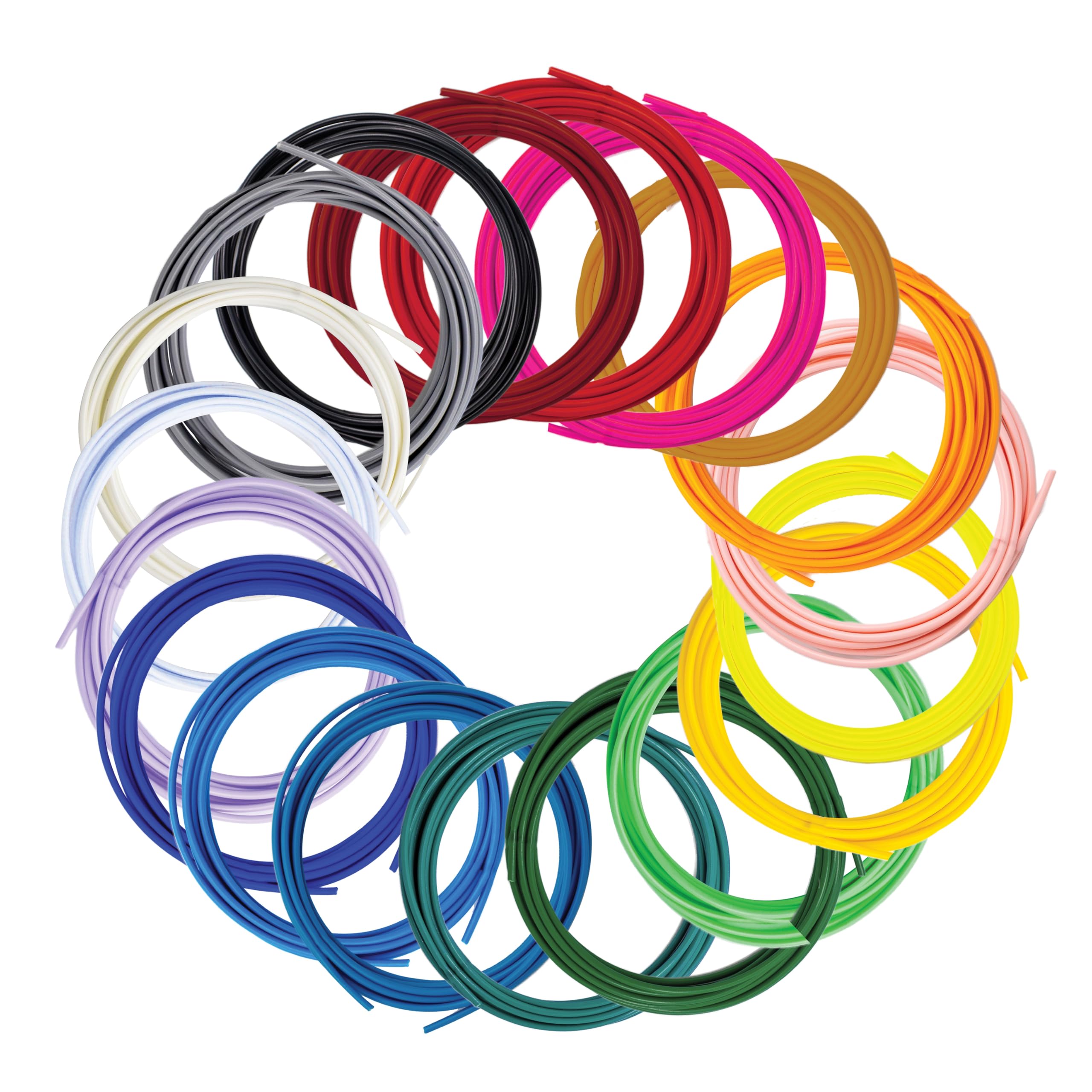 SCRIB3D empaque frontal con 20 colores, ofrece variedad creativa
