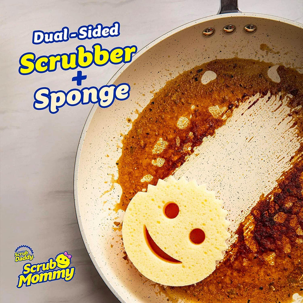 Scrub Daddy detalle de la fibra abrasiva que elimina restos sin rayar