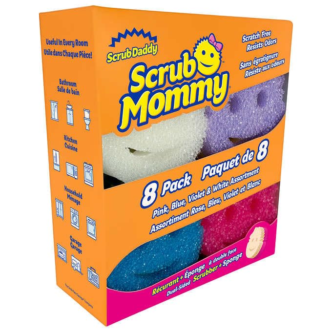 Scrub Daddy primer plano de espuma suave que absorbe y mantiene forma