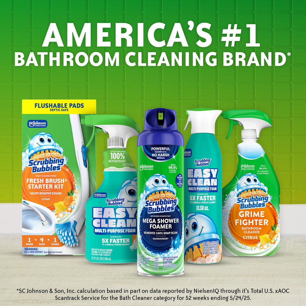 Scrubbing Bubbles baño ambientado que transmite fragancia Rainshower