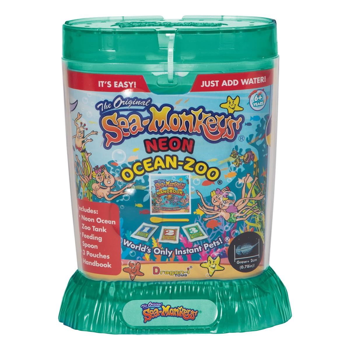 Sea Monkeys primeros ejemplares en colores neón para visual llamativa